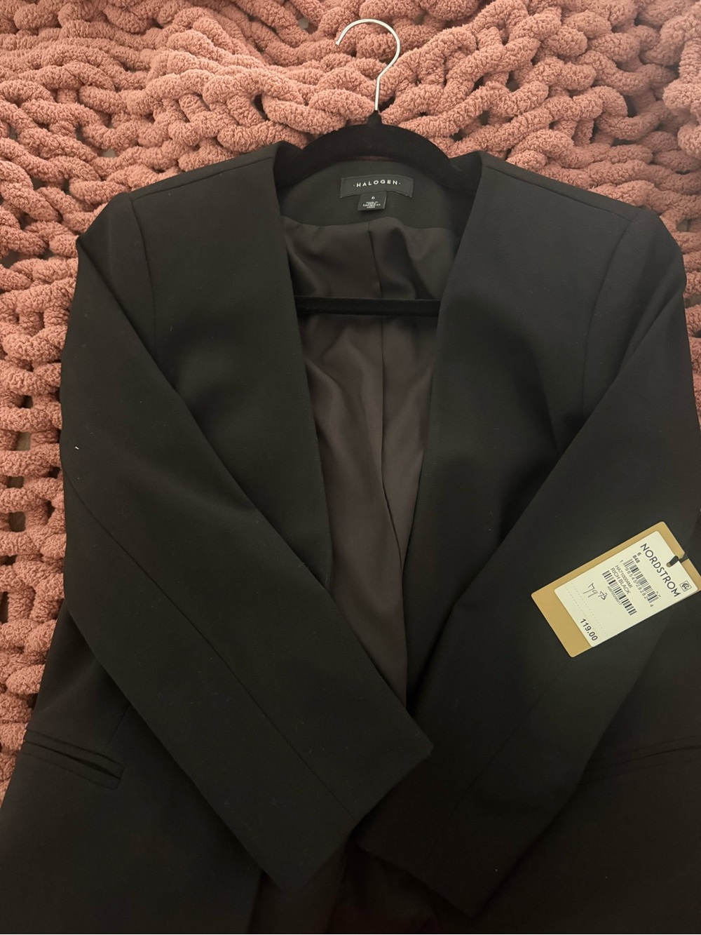 Halogen Black Open-Front Blazer - Picture 2 of 4
